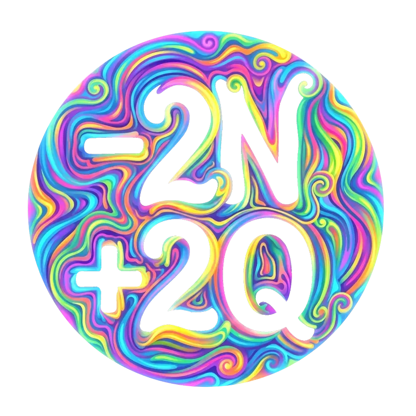 Pastille -2N +2Q noir dans la nuque