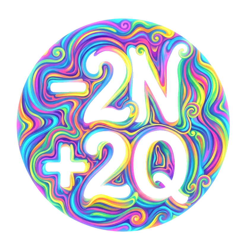 Pastille -2N +2Q noir dans la nuque